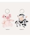 Llavero Peluche de Cerdo o Vaca de Poliéster