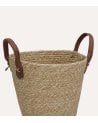 Cesta Teresa con Asas de Fibra Tejida