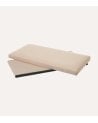 Puff Plegable Doble Efecto Lino de MDF y Poliéster