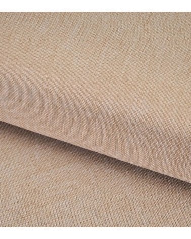 Puff Plegable Doble Efecto Lino de MDF y Poliéster