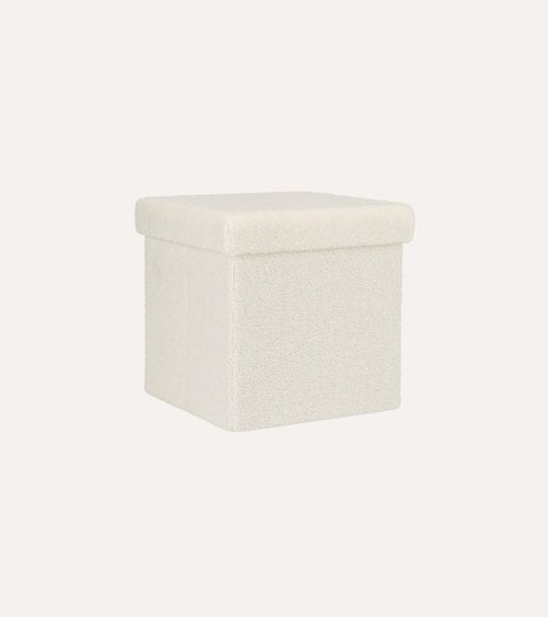 Puff Plegable Bouclé de Borreguillo