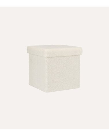 Puff Plegable Bouclé de Borreguillo