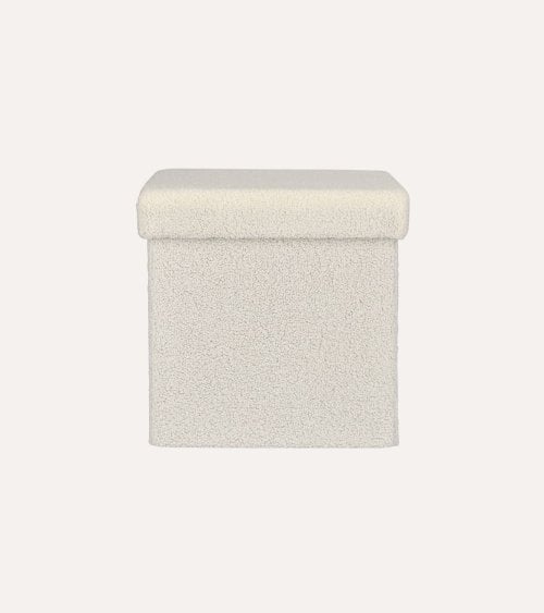 Puff Plegable Bouclé de Borreguillo