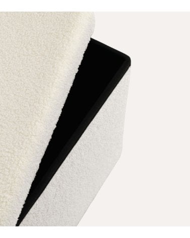 Puff Plegable Bouclé de Borreguillo