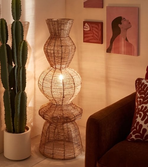 Lámpara de Pie Titus de Yute Trenzado