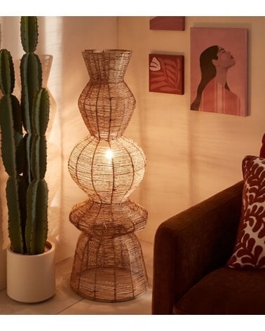 Lámpara de Pie Titus de Yute Trenzado