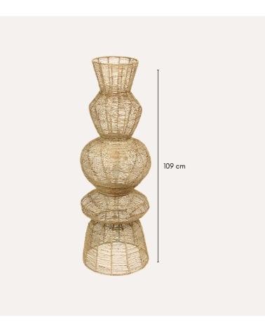 Lámpara de Pie Titus de Yute Trenzado
