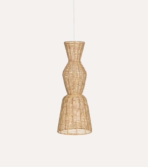 Lámpara Colgante Titus de Yute Trenzado