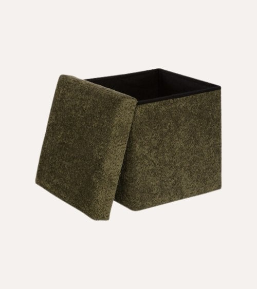 Puff Plegable Soana de MDF y Poliéster