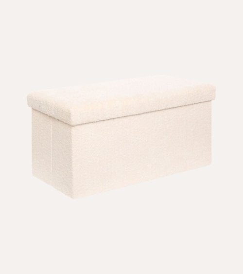 Puff Doble Plegable Soana de MDF y Poliéster