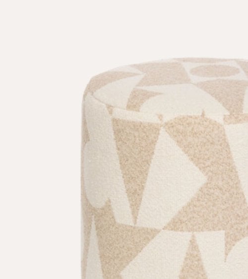 Puff Delor Arty de Poliéster y Madera