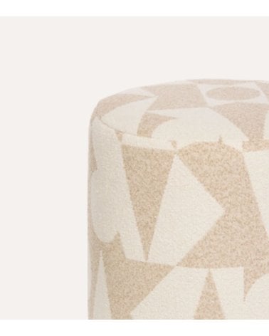 Puff Delor Arty de Poliéster y Madera