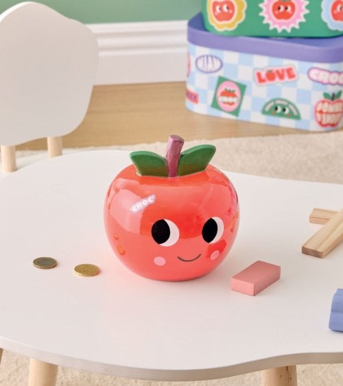 Hucha de Manzana Sonriente de Dolomita