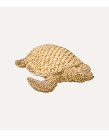 Figura Decorativa Tortuga Océa Efecto Trenzado de Resina