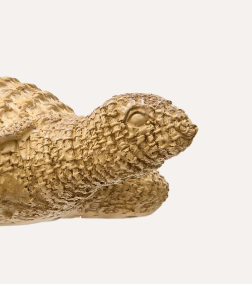 Figura Decorativa Tortuga Océa Efecto Trenzado de Resina