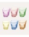Set de 11 Vasos Colors de Vidrio Tintado