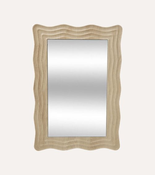 Espejo de Pared Rectangular Charlie con Ondas de MDF