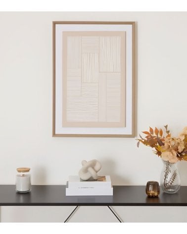 Cuadro Lienzo Donovan con Relieve de MDF