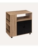 Isla de Cocina Aliaj con Ruedas de MDF