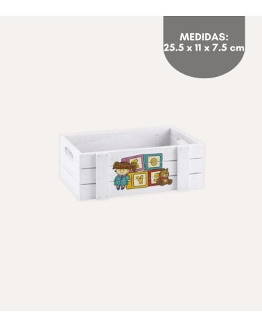 Caja Rectangular Infantil Doll Toys de Madera de Paulownia
