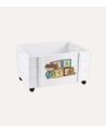 Caja Infantil Doll Toys con Ruedas de Madera de Paulownia