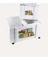 Caja Infantil Doll Toys con Ruedas de Madera de Paulownia