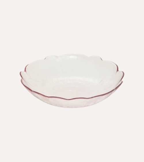 Ensaladera Fleur de Vidrio Tintado