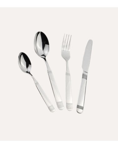 Set de 24 Cubiertos Sacha de Acero Inoxidable