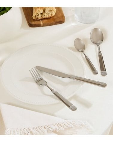 Set de 24 Cubiertos Sacha de Acero Inoxidable