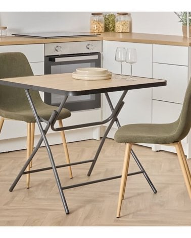 Mesa Plegable Flexy Reforzada de Acero y MDF
