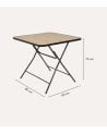 Mesa Plegable Flexy Reforzada de Acero y MDF