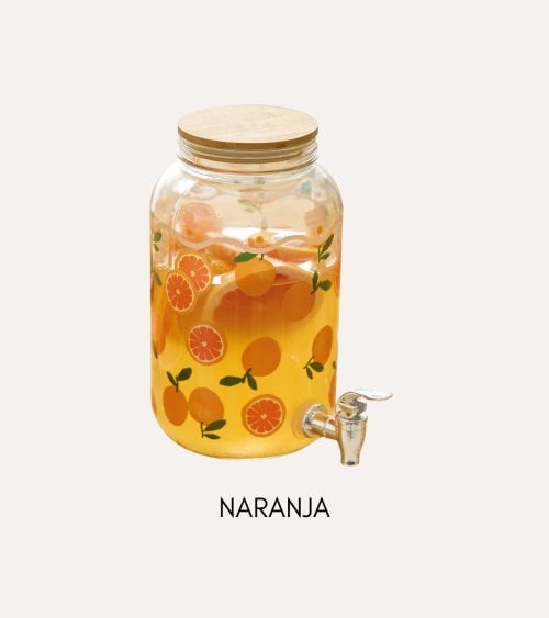 Dispensador de Bebidas Fruity de Vidrio