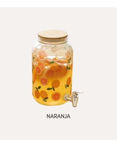 Dispensador de Bebidas Fruity de Vidrio