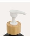 Set de 3 Dispensadores de Jabón de Vidrio con Base de Bambú
