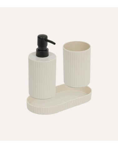 Set de Baño de Dispensador de Jabón y Vaso de Plástico