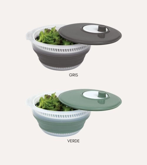 Centrifugadora de Verduras Retractil de Plástico