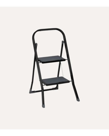 Taburete Plegable con 2 Peldaños de Metal
