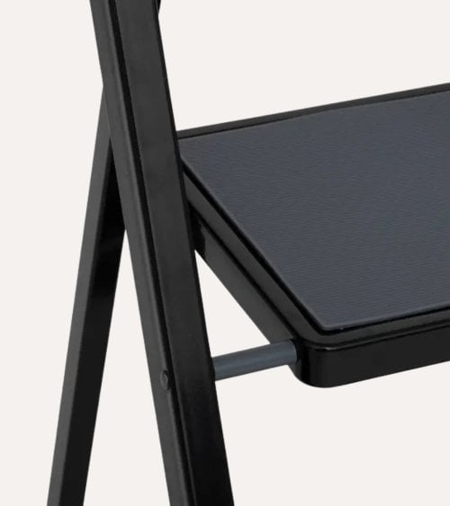 Taburete Plegable con 2 Peldaños de Metal