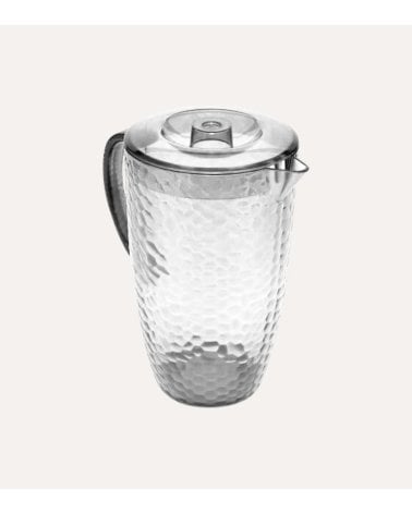 Jarra Estiva Efecto Cristal Tallado de Plástico