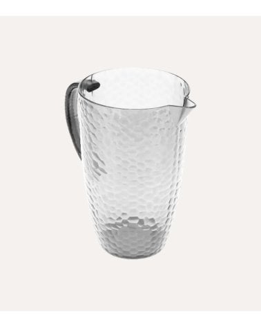 Jarra Estiva Efecto Cristal Tallado de Plástico