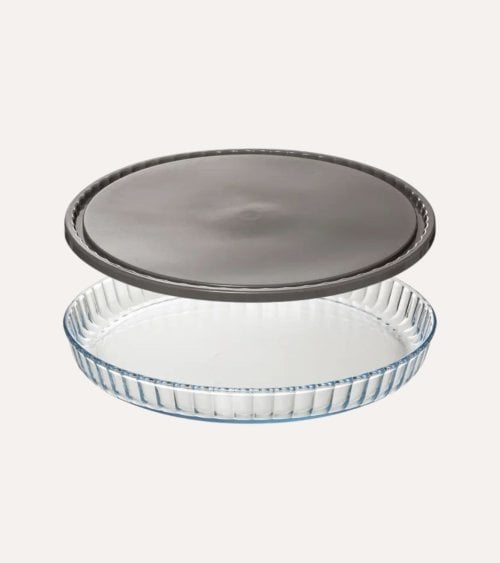 Fuente para Tarta KeepEat con Tapa de Cristal