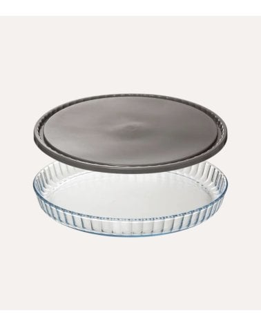 Fuente para Tarta KeepEat con Tapa de Cristal