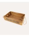 Caja Fresh Herbs con Asas de Madera Maciza