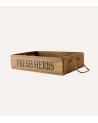 Caja Fresh Herbs con Asas de Madera Maciza