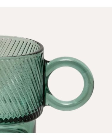 Taza Mug Lorene de Vidrio Tallado