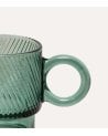Taza Mug Lorene de Vidrio Tallado