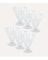 Set de 6 Copas de Helado Lily de Vidrio