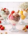 Set de 6 Copas de Helado Lily de Vidrio