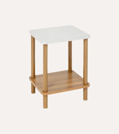 Mesa Auxiliar Come de Madera de Pino y MDF