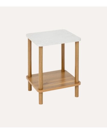 Mesa Auxiliar Come de Madera de Pino y MDF